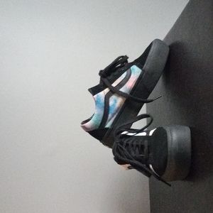 Platform Watercolour Vans sneakers